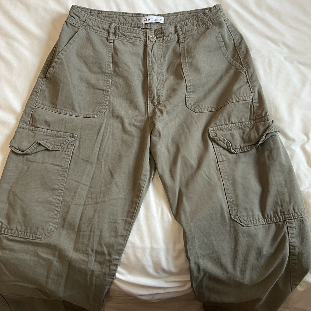 Olive Green Cargo Pants